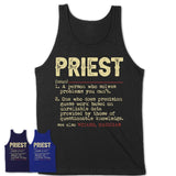 Vintage Priest Definition Shirt, Funny Coworker Gift Idea for Priest, New Job Gift