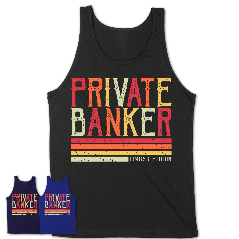 Vintage Private Banker Limited Edition Job Shirt, Coworker Birthday Gift Idea