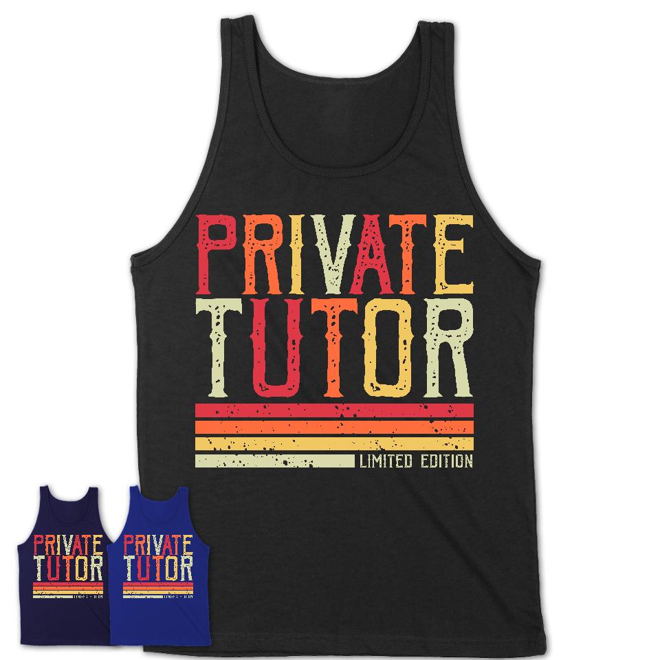Vintage Private Tutor Limited Edition Job Shirt, Coworker Birthday Gift Idea