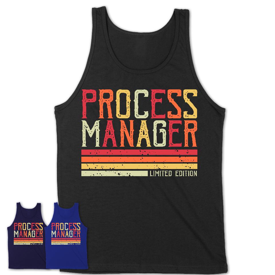 Vintage Process Manager Limited Edition Job Shirt, Coworker Birthday Gift Idea
