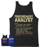 Vintage Procurement Analyst Definition Shirt, Funny Coworker Gift Idea for Procurement Analyst, New Job Gift