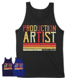 Vintage Production Artist Limited Edition Job Shirt, Coworker Birthday Gift Idea