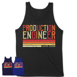Vintage Production Engineer Limited Edition Job Shirt, Coworker Birthday Gift Idea