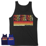 Vintage Professional Photographer Limited Edition Job Shirt, Coworker Birthday Gift Idea