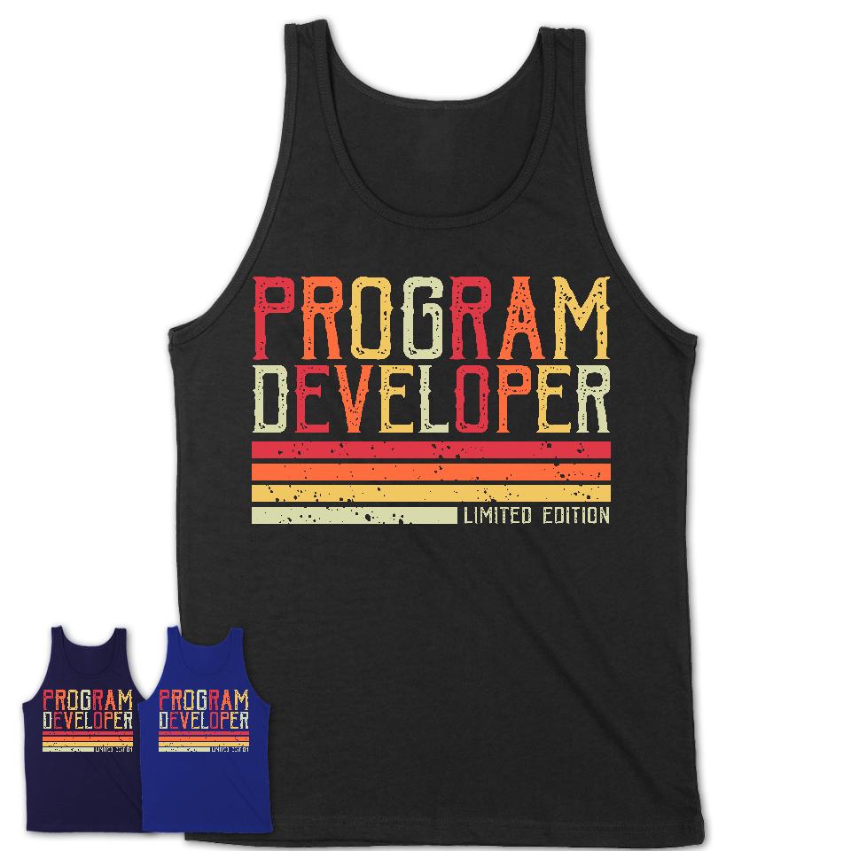 Vintage Program Developer Limited Edition Job Shirt, Coworker Birthday Gift Idea