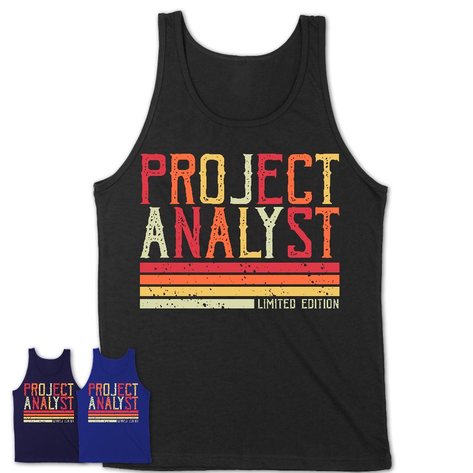 Vintage Project Analyst Limited Edition Job Shirt, Coworker Birthday Gift Idea