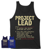 Vintage Project Lead Definition Shirt, Funny Coworker Gift Idea for Project Lead, New Job Gift