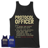 Vintage Protocol Officer Definition Shirt, Funny Coworker Gift Idea for Protocol Officer, New Job Gift