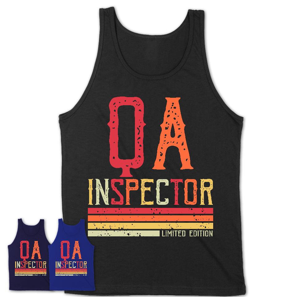 Vintage Qa Inspector Limited Edition Job Shirt, Coworker Birthday Gift Idea