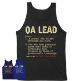 Vintage Qa Lead Definition Shirt, Funny Coworker Gift Idea for Qa Lead, New Job Gift