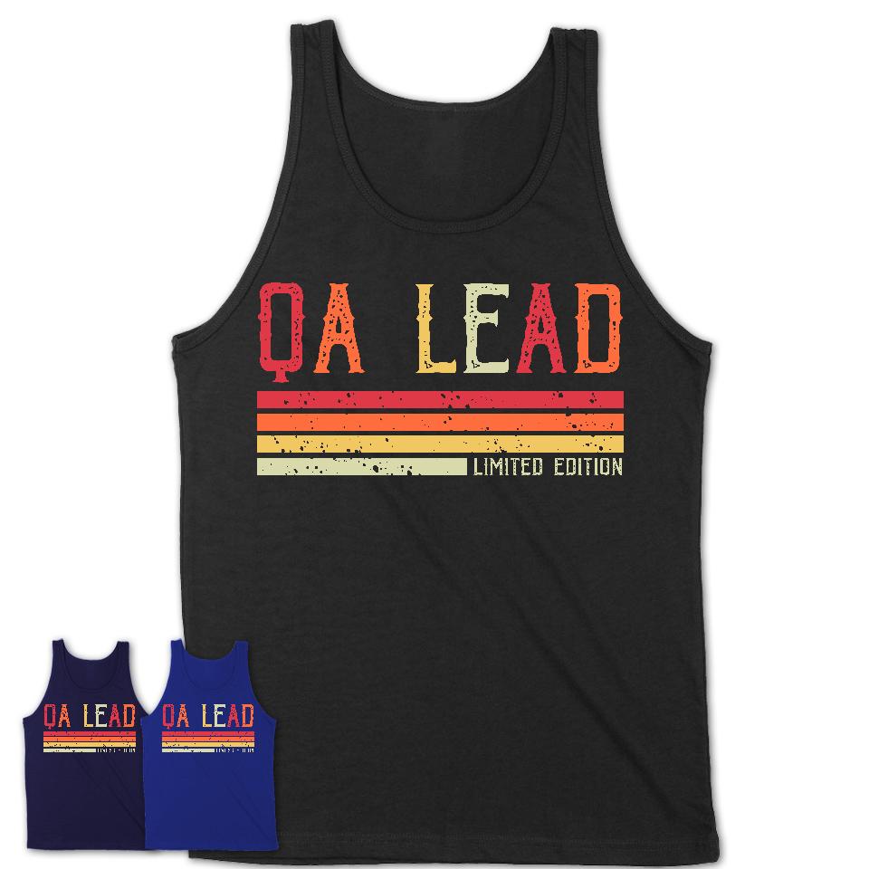 Vintage Qa Lead Limited Edition Job Shirt, Coworker Birthday Gift Idea