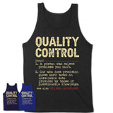 Vintage Quality Control Definition Shirt, Funny Coworker Gift Idea for Quality Control, New Job Gift