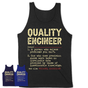 Vintage Quality Engineer Definition Shirt, Funny Coworker Gift Idea for Quality Engineer, New Job Gift