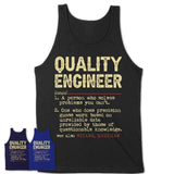 Vintage Quality Engineer Definition Shirt, Funny Coworker Gift Idea for Quality Engineer, New Job Gift