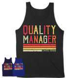 Vintage Quality Manager Limited Edition Job Shirt, Coworker Birthday Gift Idea