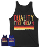Vintage Quality Technician Limited Edition Job Shirt, Coworker Birthday Gift Idea