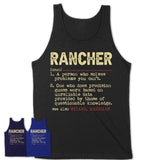 Vintage Rancher Definition Shirt, Funny Coworker Gift Idea for Rancher, New Job Gift