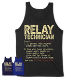 Vintage Relay Technician Definition Shirt, Funny Coworker Gift Idea for Relay Technician, New Job Gift