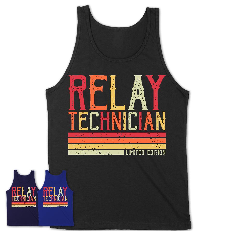 Vintage Relay Technician Limited Edition Job Shirt, Coworker Birthday Gift Idea