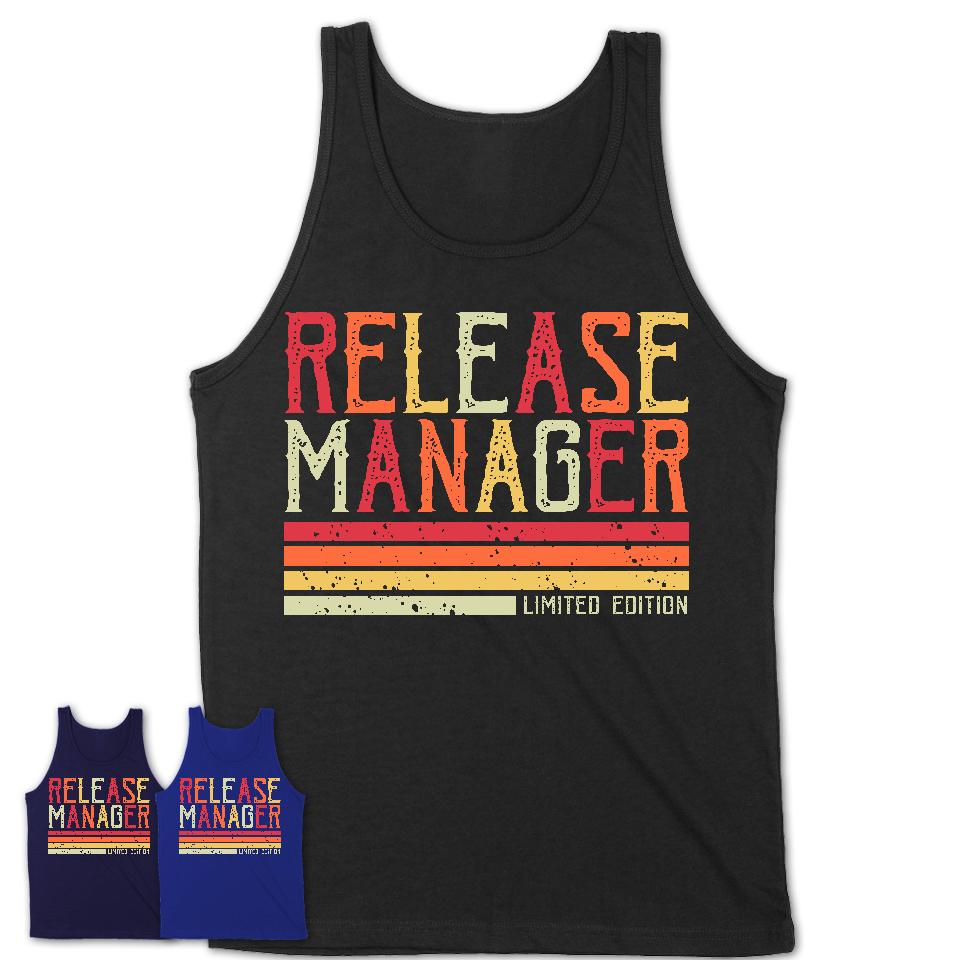 Vintage Release Manager Limited Edition Job Shirt, Coworker Birthday Gift Idea