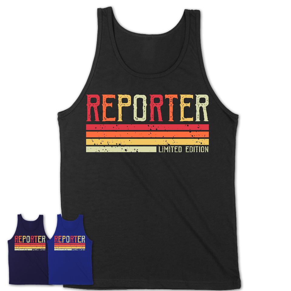 Vintage Reporter Limited Edition Job Shirt, Coworker Birthday Gift Idea