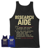 Vintage Research Aide Definition Shirt, Funny Coworker Gift Idea for Research Aide, New Job Gift