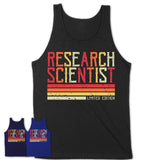Vintage Research Scientist Limited Edition Job Shirt, Coworker Birthday Gift Idea