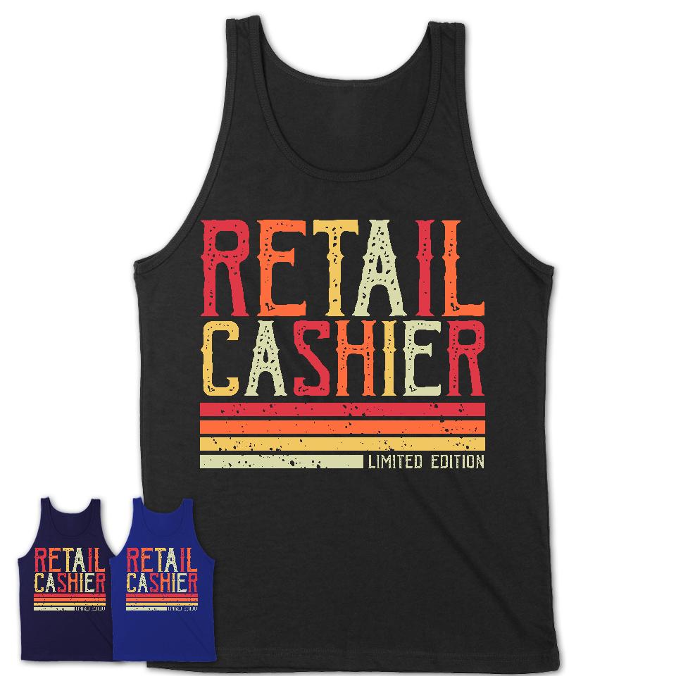 Vintage Retail Cashier Limited Edition Job Shirt, Coworker Birthday Gift Idea