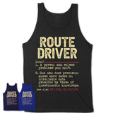 Vintage Route Driver Definition Shirt, Funny Coworker Gift Idea for Route Driver, New Job Gift