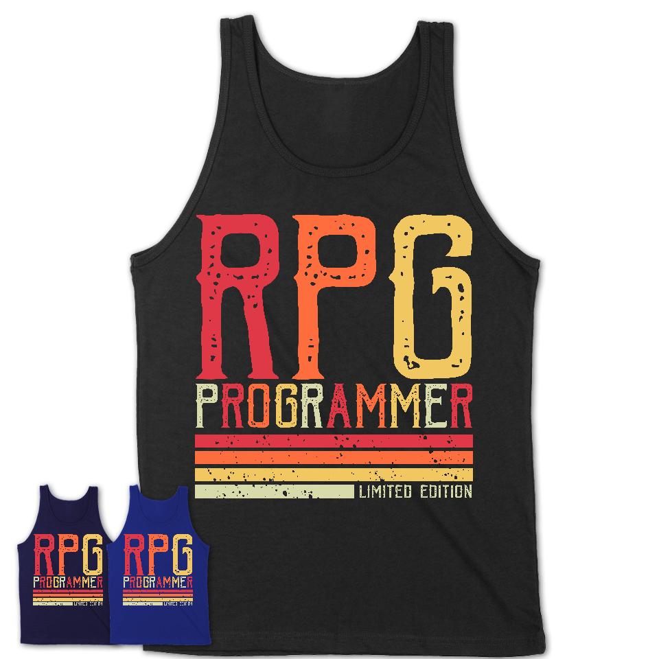 Vintage Rpg Programmer Limited Edition Job Shirt, Coworker Birthday Gift Idea