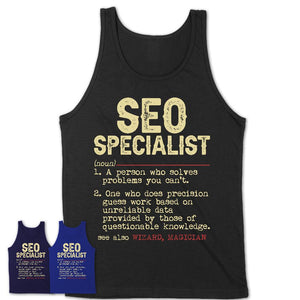 Vintage SEO Specialist Definition Shirt, Funny Coworker Gift Idea for SEO Specialist, New Job Gift