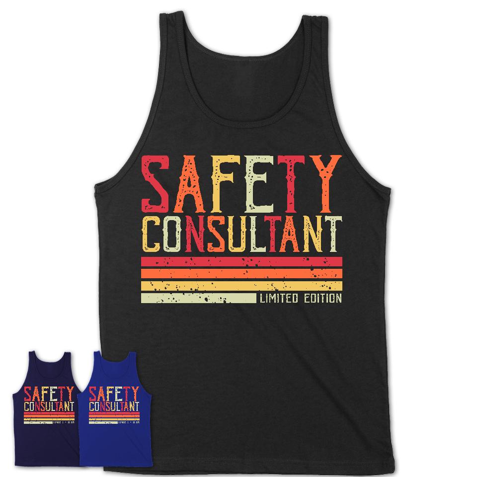 Vintage Safety Consultant Limited Edition Job Shirt, Coworker Birthday Gift Idea