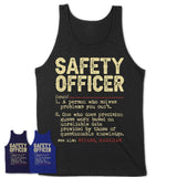 Vintage Safety Officer Definition Shirt, Funny Coworker Gift Idea for Safety Officer, New Job Gift