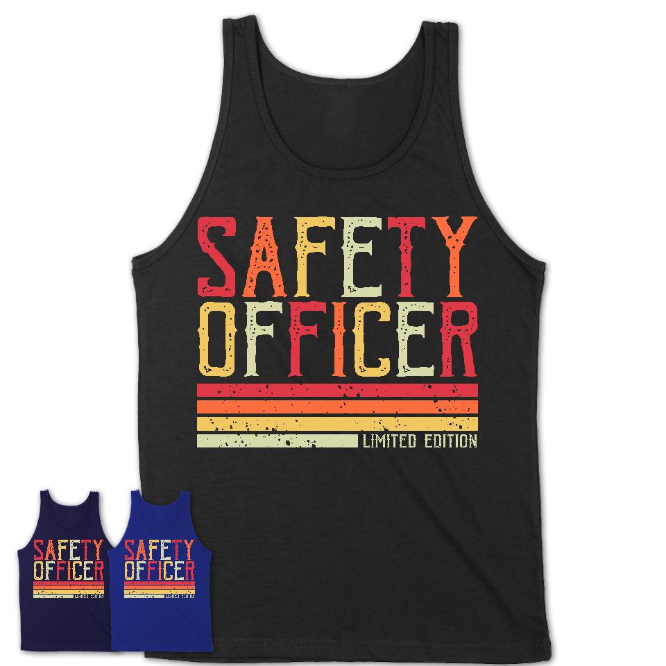 Vintage Safety Officer Limited Edition Job Shirt, Coworker Birthday Gift Idea