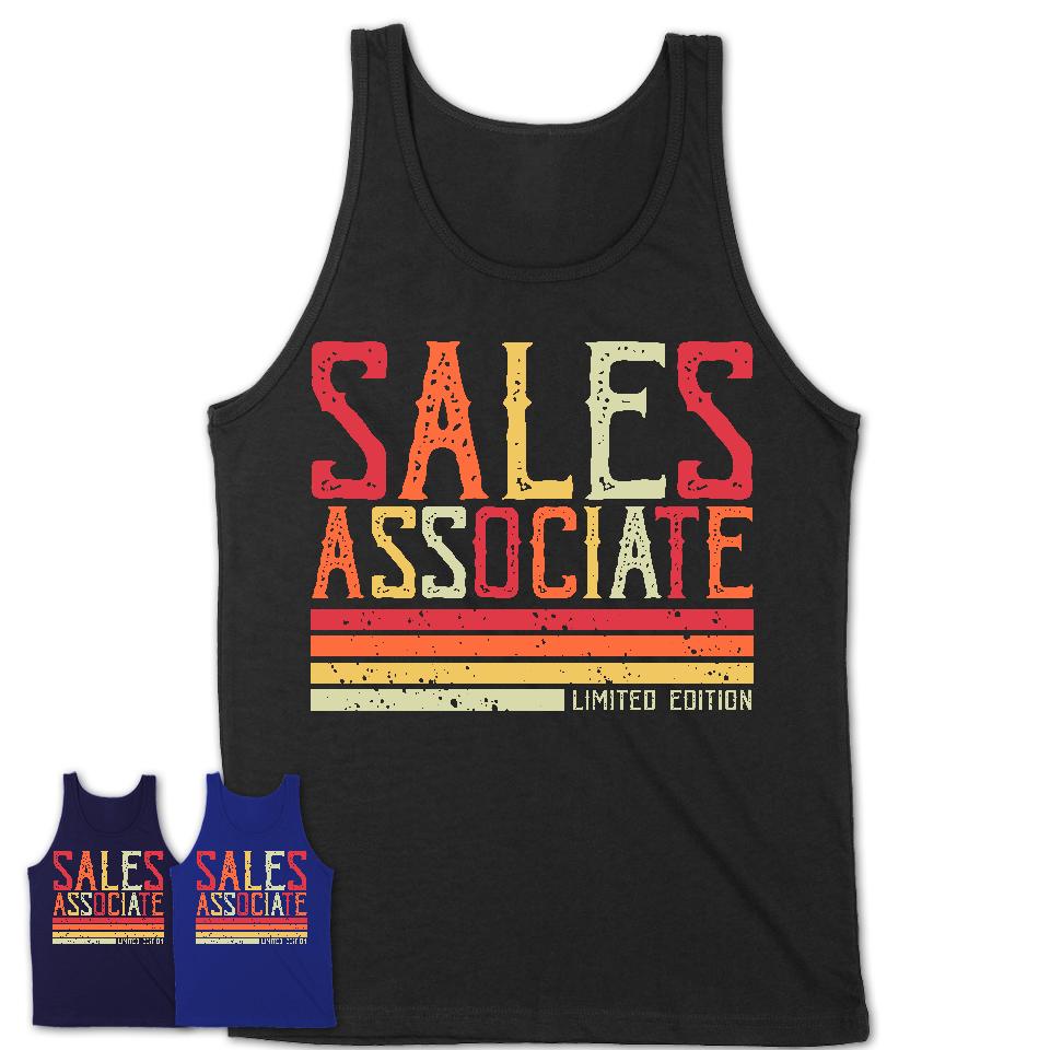 Vintage Sales Associate Limited Edition Job Shirt, Coworker Birthday Gift Idea