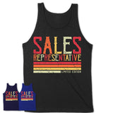 Vintage Sales Representative Limited Edition Job Shirt, Coworker Birthday Gift Idea