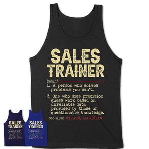Vintage Sales Trainer Definition Shirt, Funny Coworker Gift Idea for Sales Trainer, New Job Gift