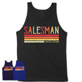 Vintage Salesman Limited Edition Job Shirt, Coworker Birthday Gift Idea