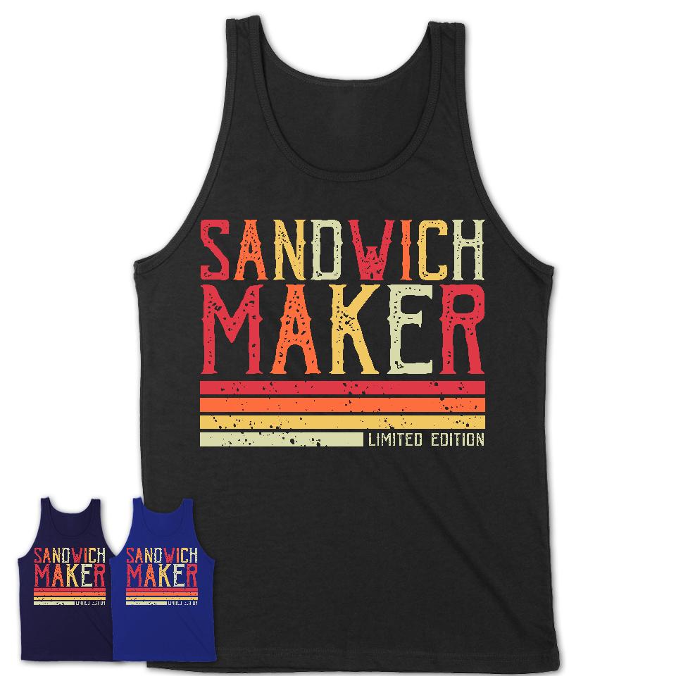 Vintage Sandwich Maker Limited Edition Job Shirt, Coworker Birthday Gift Idea