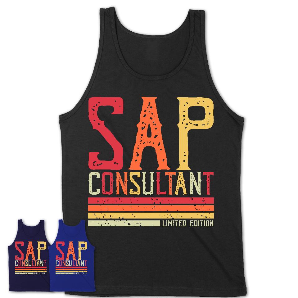 Vintage Sap Consultant Limited Edition Job Shirt, Coworker Birthday Gift Idea