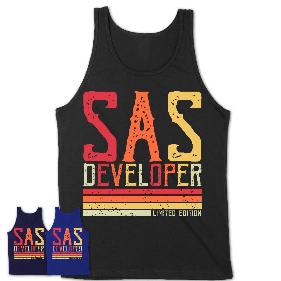 Vintage Sas Developer Limited Edition Job Shirt, Coworker Birthday Gift Idea