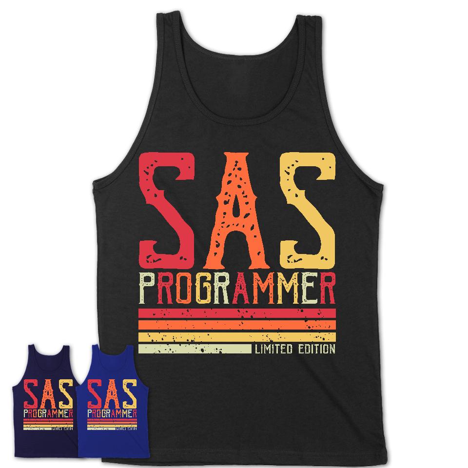 Vintage Sas Programmer Limited Edition Job Shirt, Coworker Birthday Gift Idea