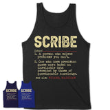Vintage Scribe Definition Shirt, Funny Coworker Gift Idea for Scribe, New Job Gift