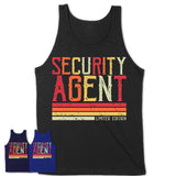 Vintage Security Agent Limited Edition Job Shirt, Coworker Birthday Gift Idea