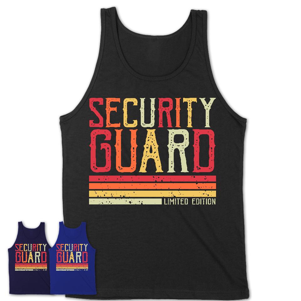 Vintage Security Guard Limited Edition Job Shirt, Coworker Birthday Gift Idea