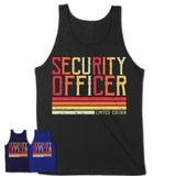 Vintage Security Officer Limited Edition Job Shirt, Coworker Birthday Gift Idea
