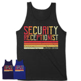 Vintage Security Receptionist Limited Edition Job Shirt, Coworker Birthday Gift Idea