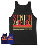 Vintage Senior Architect Limited Edition Job Shirt, Coworker Birthday Gift Idea