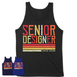 Vintage Senior Designer Limited Edition Job Shirt, Coworker Birthday Gift Idea