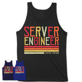 Vintage Server Engineer Limited Edition Job Shirt, Coworker Birthday Gift Idea